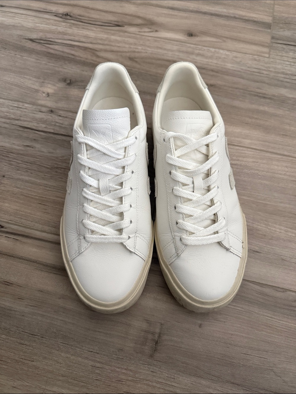 Veja Women’s White Leather Low-Top Sneakers